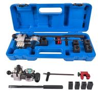 Tubo del freno, strumento professionale Flaring Tool per il cambio dei freni, 45 gradi, singolo, doppio e bolle, dispositivo idraulico per tubo del freno in acciaio e rame