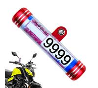 Tubo del supporto per documenti motociclistico | 5.1x1.6x1.0 pollici tubo di registrazione motociclistica Porta cilindrica impermeabile | Frame motociclistico Installazione di sicurezza Disco Disc Cer