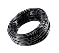 Tubo del tubo annaffiato, d'acqua della linea di distribuzione in bianco 8 mm, dell'irrigazione, per piccolo sistema irrigazione giardino 8mm（1/4in） 50m(164ft)