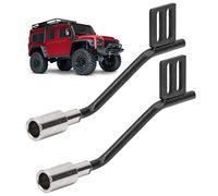 Tubo del tubo di scarico della simulazione RC, tubi di scarico in metallo 1 -ola metallo decorazione di simulazione di auto RC per SCX10 1 10