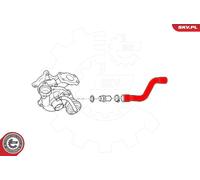 Tubo del turbocompressore CITROEN C1 C2 C3 Nemo Xsara FORD Fiesta V