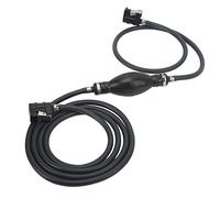 Tubo della linea del carburante fuoribordo - cavo lungo con snap - sul raccordo per una facile installazione e consegna del carburante, tubo in gomma in gomma in PVC con raccordi