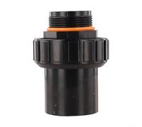 Tubo dell'acqua diritto filettato 1 5'' e 2'' per filtri dell'acqua della piscina del serbatoio della sabbia, materiale PVC connessioni forti e resistenti alle perdite (1,5 pollici nero)