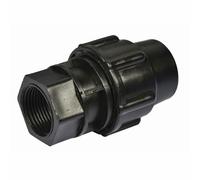 Tubo dell'acqua in plastica PE attacco rapido filettatura femmina 1/2"3/4" filo esterno collegamento rapido diretto 20mm 25mm 32mm 40mm 50mm-Nero, 20mm