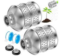 Tubo dell'acqua per gorgogliatore, Testina per irrigatore da 2 pezzi, Testine per irrigatore per gorgogliatore d'acqua, Ugello per diffusore da giardino con filettatura 3/4-15NH con 2 rotoli di nastr