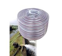 Tubo dell'acqua rinforzato in PVC - Tubo di ingresso in plastica trasparente resistente al gelo per pompa dell'acqua e irrigazione da giardino