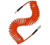Tubo dell'aria con tubo in PU, tubo in poliuretano per compressore d'aria 10 m arancione 6 mm diametro interno x 9,5 mm diametro esterno 1/4 di pollice attacco rapido europeo
