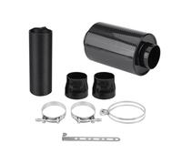 Tubo Di Aspirazione Auto Scatola Filtro A Induzione In Fibra Di Carbonio Di Aspirazione Aria Fredda Con Tubo Di Aspirazione 76 Mm 3" Universale