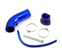 Tubo Di Aspirazione Dell'Aria Per Kit Tubo Condotto Da 76 Mm Ingresso Aria Fredda Con Tubo In Gomma Da 63 Mm A 76 Mm Collegare Il Filtro Tubo Aspirazione Aria In Alluminio Universale(Nero)