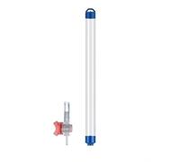 Tubo di campionamento dell'acqua regolabile, 0,25 l, 0,5 l, 1 l, in PVC, con valvola for laboratorio, fabbrica, monitoraggio ambientale(Blue(1000ml),2 Pieces)