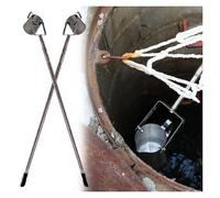 Tubo di campionamento Liquido, Kit di campionamento dell'Acqua per Testa di pozzo Retrattile a 2, 5, 8, 12, 16, 20, 23 Piedi, Pendolo per stagni/fabbriche/Laboratori, con Tazza Staccabile da