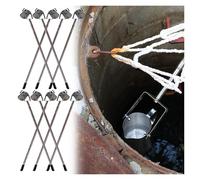 Tubo di campionamento Liquido, Kit di campionamento dell'Acqua per Testa di pozzo Retrattile a 2, 5, 8, 12, 16, 20, 23 Piedi, mestolo per campionamento a Pendolo per stagni/fabbriche/laborat