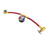 Tubo di carica refrigerato AC per auto, R1234YF, tubo di ricarica a U con manometro, tubo di ricarica per auto, 2 apriscatole LH, 1515 cm