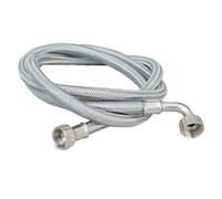 TUBO CARICO LAVATRICE INOX CON CURVA mt 3 Tubi Lavatrice