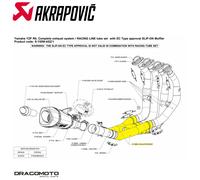 Tubo di collegamento AKRAPOVIC C-Y6R8