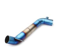 Tubo Di Collegamento Centrale Di Scarico Modificato In Acciaio Inox Per CBR1000 2008 2009 2010 2011 2012(Acciaio inossidabile D)