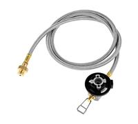 Tubo di collegamento gas Pacchetto tubi flessibil 1 kit 100 cm/40" tubo flessibile intrecciato in acciaio inossidabile multi-gaes connettore maschio universale convertitore