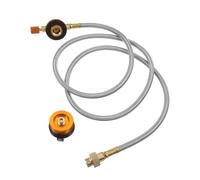 Tubo di collegamento gas Pacchetto tubi flessibil Kit di prolunga for tubo flessibile adattatore for ricarica propano da campeggio all'aperto Regolatore universale