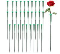 Tubo di conservazione 'acqua di fiori - inserto per bouquet, pick di fiori | 30 pezzi tubo di orchideo esteso con asta, soluzione di stoccaggio della disposizione trasparente, fornitura di giardin