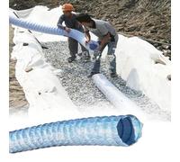 Tubo di drenaggio perforato ondulato flessibile, resistente ai raggi UV per una soluzione efficiente di drenaggio dell'acqua sotterranea da giardino e all'aperto