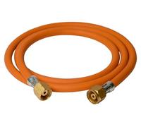 Tubo di Gomma L 1,50 m - Ø int. 6,3 mm Montato con Raccordi Crimpati 3/8e Sinistra Femmina - Accessori Professionali per Torcia Saldatrice Professionale, Cannello a Gas, Fiamma Ossidrica - EXPRESS