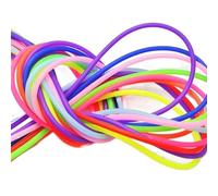 tubo di gomma morbido, tubo vuoto in silicone Tubo in gomma cavo, rivestimento in filo di memoria multicolore, diametro 2 mm, confezione da 10 fili da 1 m(1.mix Color,20 Meter)