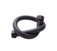Tubo di ingresso dell'acqua fredda nero della toilette collegamento in plastica PVC antideflagrante ad alta pressione for il riscaldatore del rubinetto per Rubinetteria Bagno(15cm)