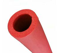 Tubo di isolamento termico 1,8 m, guaina in spugna, manicotto, impugnatura per auto da fitness, copertura protettiva per manubrio, accessori per tubi per attrezzature, rosso, 1,8 m, ID 32 mm, 3 pezz
