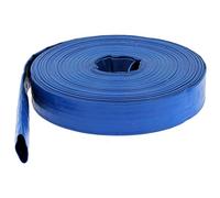 Tubo di mandata piatto Ø 32 mm (1 1/4'') blu - Lunghezza 100 metri
