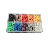 Tubo Di Marcatura Dei Cavi Kit di plastica EC-0/1/2/3/5 Marcatori for cavi e fili da 0 a 9 10 numeri Tubo colorato(6.0mm2 500PCS)