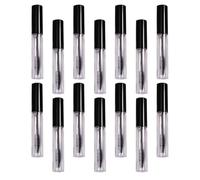 Tubo di Mascara Ricaricabile da 4ml in ABS con Pennello | Set Portatile Nero con Imbuti, per Viaggio e Shopping, Contenitore Vuoto per Mascara