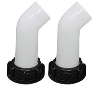 Tubo di prolunga con beccuccio di scarico 2, 4x5, 5 pollici Ugello per serbatoio dell'acqua in plastica Tubo di prolunga Ugello per serbatoio dell'acqua Rubinetto Valvola Facile da installare