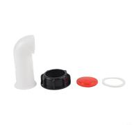Tubo di prolunga da 5,1 cm per ugelli di scarico del serbatoio IBC, con ottimizzazione del percorso di flusso, supporta valvola standard e interfaccia a gomito (tubo di deviazione)