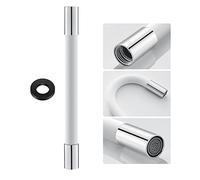 Tubo di prolunga flessibile a 360 gradi con guarnizione a tenuta stagna e tubo in silicone gorgogliatore per casa, cucina, bagno, balcone, lavandino, WC, flusso uniforme ad alta acqua