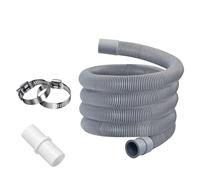 Tubo Di Prolunga For Tubo Di Scarico For Lavatrice E Lavastoviglie Da 1/1,5/2 M Con Set Di Staffe - Tubo Flessibile For Acque Reflue Durevole For Un Facile Drenaggio(2m)