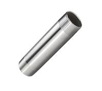 Tubo di prolunga in acciaio inossidabile 201 con filettatura esterna a doppia testa estesa, accessori for tubi dell'acqua interni, 4-6 minuti, tubo di prolunga da 1 pollice, 150 mm(G1/4)