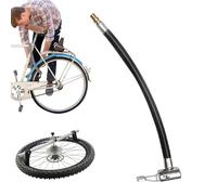 Tubo di prolunga per gonfiatore di pneumatici, gonfiaggio senza sforzo | Adattatore con giunto di bloccaggio, per bicicletta, moto, auto, diverse lunghezze 23,5-60 cm, facile connessione, robusto e