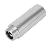 Tubo di prolunga per soffione doccia in acciaio inox, 10-60 mm, per braccio doccia con placcatura cromata e design a filettatura profonda, adatto per applicazioni domestiche e idrauliche (60 mm)