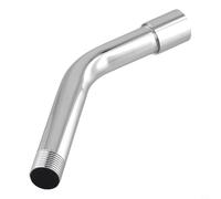 Tubo di prolunga per soffione doccia per bagno, in acciaio inox cromato lucido, braccio doccia angolare e dritto con attacco G1/2", lunghezza 200/250 mm, compatibile con docce a bassa pressione e a