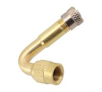 Tubo di prolunga per valvola pneumatici in rame con adattatore angolare 45 90 135 gradi per gonfiaggio di auto, moto, bici elettriche (45°)