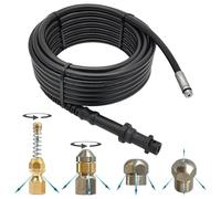 Tubo di pulizia per tubi da 15 m, compatibile con Kärcher Home K2 K3 -K7, set di pulizia per tubi a spirale (nessun ugello, solo tubo)