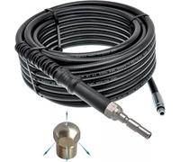 Tubo di pulizia per tubi Kranzle DN10 K1050 serie X, intasamento, scarico, ratto canale, pulizia flessibile (rigido, 3 x indietro, 1 x anteriore, 90 metri)