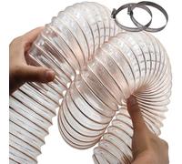 Tubo di raccolta della polvere for lavorazione del legno2/2.5/3.2/4/5/6/7/13/14/22/35/40/45/60cm, tubo flessibile trasparente retrattile(Dia-55mm (2.2 Inch))