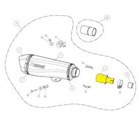 Akrapovic Stainless Steel Ref:l-pi5so1 Link Pipe Argento