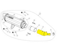 Tubo di raccordo AKRAPOVIC L-Y3SO3