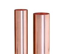 Tubo di rame micro, diametro esterno 1 mm-10 mm, lunghezza 500 mm, capillare cavo a parete sottile, tubo di rame dritto e rigido a parete sottile, 2 pezzi(7x1.5mm)