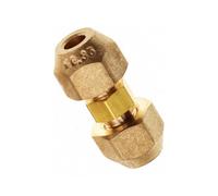 METER STAR Estensione per tubo in rame per aria condizionata, doppio connettore, testa di connessione intermedia, diametro tubo in rame, diametro 6-22 mm, dado svasato (tubo di rame da 6,35 mm)