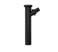 Tubo di regolazione a immersione | nero opaco | 1 1/4 x 200 mm Ø 32 mm | prolunga sifone per lavandino | connettore di scarico | tubo di collegamento per lavatrice | collegamento dispositivi | ottone