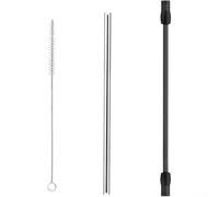 Tubo di ricambio in silicone per macchine da caffè Bosch e Siemens, tubo di alta qualità per uso alimentare, con inserto in acciaio inox e spazzola per la pulizia, grigio scuro