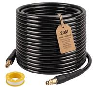 Tubo di ricambio per idropulitrice ad alta pressione da 20 m per idropulitrici domestiche Kärcher serie K K2, K3, K4, K5, K7, accessori di prolunga per tubo di pulizia dell'acqua, connettore rapido a